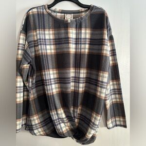 Truself twisted hem blouse